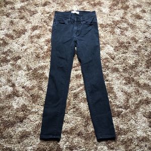 Madewell Roadtripper Skinny Jeans Women's 23 Black Denim